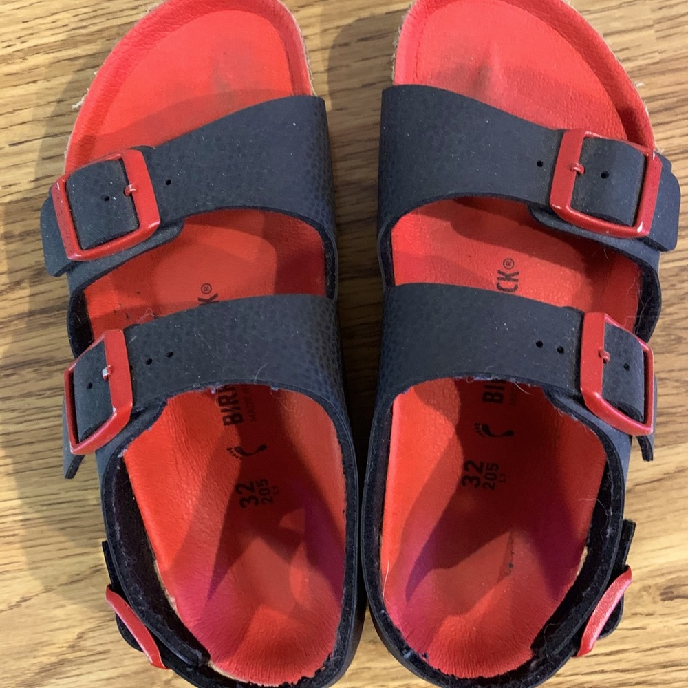 Kids Birkenstock sandals red/black